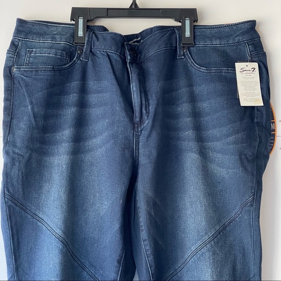 Seven7 Denim Women's  Demin Blue Leggings Skinny Jeans Stretch Pants, Sz 22 - Picture 6 of 12